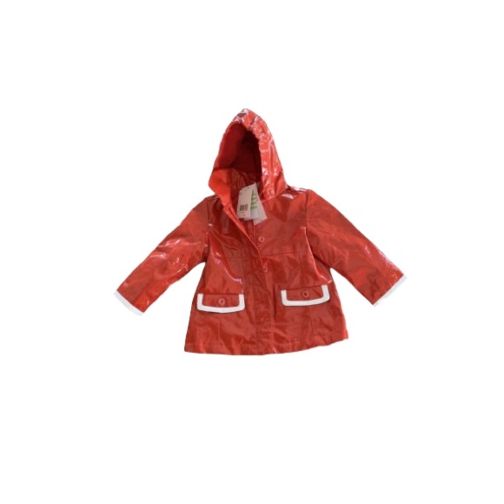 🆕 Mini Mexx Shiny Red Raincoat - Baby Size 9 to 12M